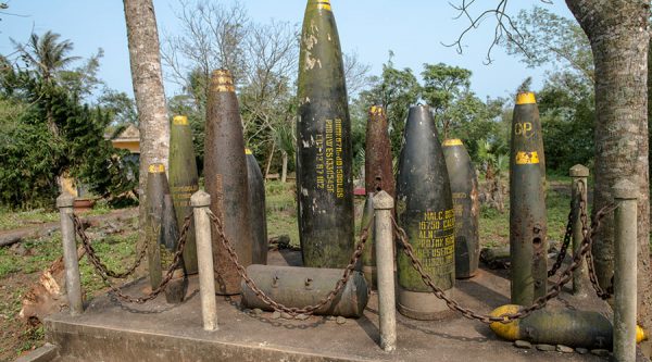 Ammunition at DMZ in Vietnam