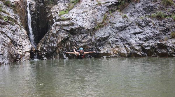 zipline in crazy canyoning in Dalat