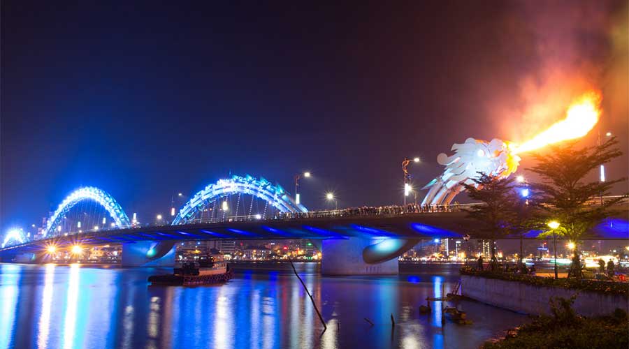 Dragon Bridge danang night