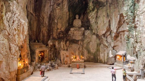 Marble Mountains temples in cave